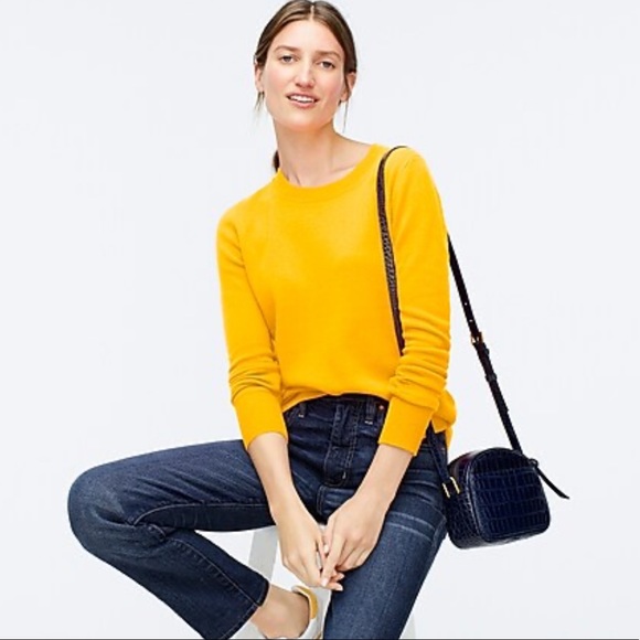 J. Crew Sweaters - J.Crew yellow mustard merino wool sweater Sz XS